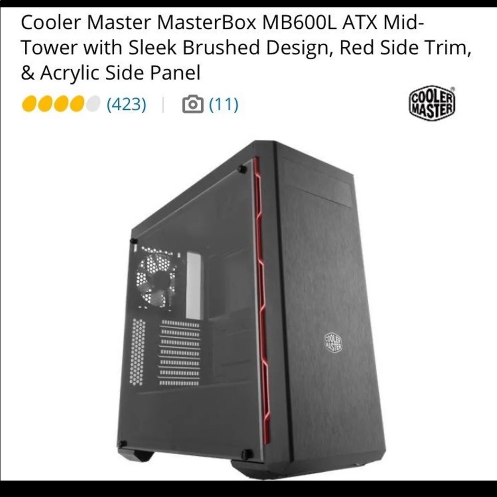 Cooler Master computer tower case